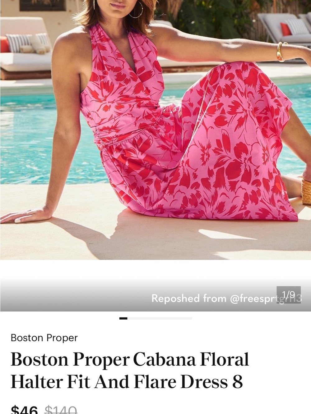 Boston Proper Beautiful Halter Dress - Picture 2 of 10